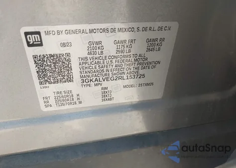 2024 GMC Terrain Awd Slt z USA, uszkodzony, nr VIN 3GKALVEG2RL153725